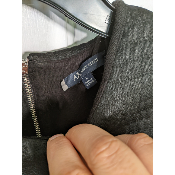 Anne Klein Sleeveless Exposed Zipper Dress Size L - Picture 4 of 6